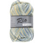 Lammy Rio Yarn Print 625 Beige/Green/Blue 50 g