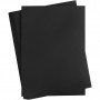 Cardboard, black, A2, 420x594 mm, 180 g, 100 sheets/ 1 pk.
