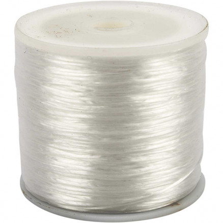 100m/roll White Nylon Elastic Cord Jewelry Beading Thread Stretch String  1.2mm