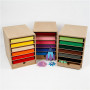 Card & Storage Units, assorted colours, H: 100 cm, A4, 210x297 mm, 180 g, 1 set
