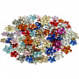 Rhinestones, assorted colours, D 6+10+12 mm, 2520 pc/ 1 pack