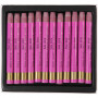 Watercolor Crayons, fresh pink (316), L: 9,3 cm, 12 pc/ 1 pack