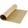 Faux Leather Paper, rose gold, W: 49 cm, one coloured,foil, 350 g, 1 m/ 1 roll