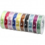Elastic Cord, assorted colours, thickness 1 mm, 10x25 m/ 1 pack