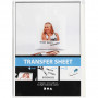 Transfer Sheet, sheet 21.5x28 cm, 5 sheets, for light textiles, transparent