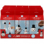 Cute and funny snowmen, 18 sets