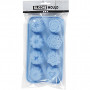 Silicone mould, hole size 40x45 mm, 25 ml, 1 pc, light blue