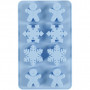 Silicone mould, hole size 30x45 mm, 12.5 ml, 1 pc, light blue