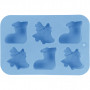 Silicone mould, hole size 60x75 mm, 12.5 ml, 1 pc, light blue
