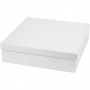 Boxes, size 4.5+6 cm, H: 7+9 cm, 36 sets, white