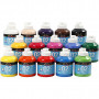 Acrylic Paint Matte, assorted colours, 500 ml/ 15 carton