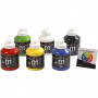 A-Color acrylic paint, 6x500 ml, primary colours