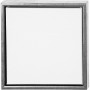 ArtistLine Canvas with frame, outer size 34x34 cm, depth 3 cm, 1 pc, white, antique silver