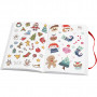 Book of stickers, Christmas motifs, size 11.5x17 cm, 1 piece, 76 sheets