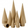 Cone, H: 8-20 cm, dia. 4-8 cm, 50 pc/ 50 pack