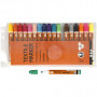 Textile Markers, assorted colours, line 2-4 mm, 18 pc/ 1 pack