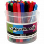 Colortime Markers, assorted colours, line 5 mm, 42 pc/ 1 pack