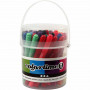 Colortime Markers, assorted colours, line 5 mm, 42 pc/ 1 pack