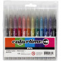 Colortime Glitter Marker, line width: 4.2 mm, 12 pcs, asstd colours