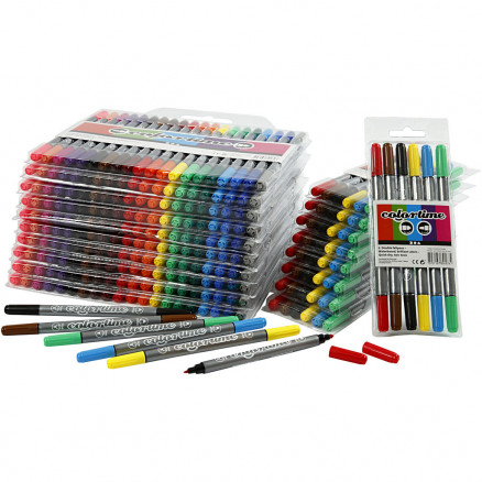 Sketch markers, line 1+2-5 mm, pastel colours, 12 pc/ 1 pack