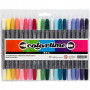 Colortime Double Marker, line width: 2.3+3.6 mm, 20 pcs, additional colours