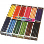 Colortime Colour Pencils, assorted colours, L: 17,45 cm, lead 5 mm, JUMBO, 12 pc/ 12 pack