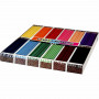 Colortime Colouring Pencils, assorted colours, L: 17,45 cm, lead 3 mm, 12x24 pc/ 1 pack