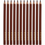 Colortime Colour Pencils, brown, L: 17,45 cm, lead 5 mm, JUMBO, 12 pc/ 1 pack