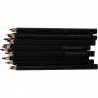 Colortime Colour Pencils, black, L: 17,45 cm, lead 5 mm, JUMBO, 12 pc/ 1 pack