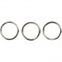 Key rings, dia. 12 mm, 100 pc/ 100 pack