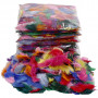 Down, assorted colours, size 7-8 cm, 10x50 g/ 1 pack