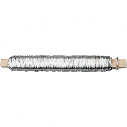 100g reel Florists Wire Silver 