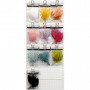 Artificial feathers, L: 15 cm, W: 8 cm, 10x10 packs, asstd. colours