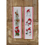 Permin Embroidery Kit Advent Calender Playing In Snow 12x39cm