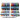 Textile Markers, line width: 2.3+3.6 mm, 24x20 pcs, standard colours, additional colours
