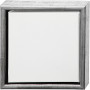 ArtistLine Canvas with frame, outer size 24x24 cm, depth 3 cm, 1 pc, white, antique silver