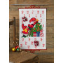 Permin Embroidery Kit Advent Calender Elf decorate 38x56cm