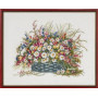 Permin Embroidery Kit Late Summer Basket 40x32cm