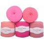 Infinity Hearts Dahlia Fabric Yarn 14 Grey Pink Shades - 1 pc