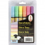 Deco Textile Markers, neon colours, line 3 mm, 6 pc/ 1 pack