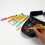 Deco Textile Markers, neon colours, line 3 mm, 6 pc/ 1 pack