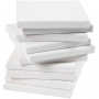 Stretched Canvas, white, size 15x15 cm, D: 1,6 cm, 280 g, 80 pc/ 1 pack