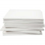 Stretched Canvas, white, size 40x40 cm, D: 1,6 cm, 280 g, 40 pc/ 1 pack