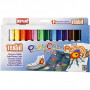 Playcolor Textile colors, ass. colors, L: 14 cm, 12 pcs./ 1 pk, 5 g