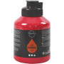 Art Acrylic, primary red, semi-glossy, semi-transparent, 500 ml/ 1 bottle