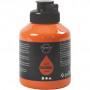 Art Acrylic, orange, semi-glossy, semi-transparent, 500 ml/ 1 bottle