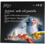 Gallery Oil Pastel Premium, assorted colours, L: 7 cm, thickness 10 mm, 24 pc/ 1 pack