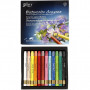 Watercolor Crayons, assorted colours, L: 9,3 cm, 12 pc/ 1 pack