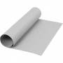 Faux Leather Paper, grey, W: 50 cm, one coloured, 350 g, 1 m/ 1 roll