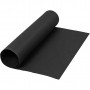 Faux Leather Paper, black, W: 50 cm, one coloured, 350 g, 1 m/ 1 roll